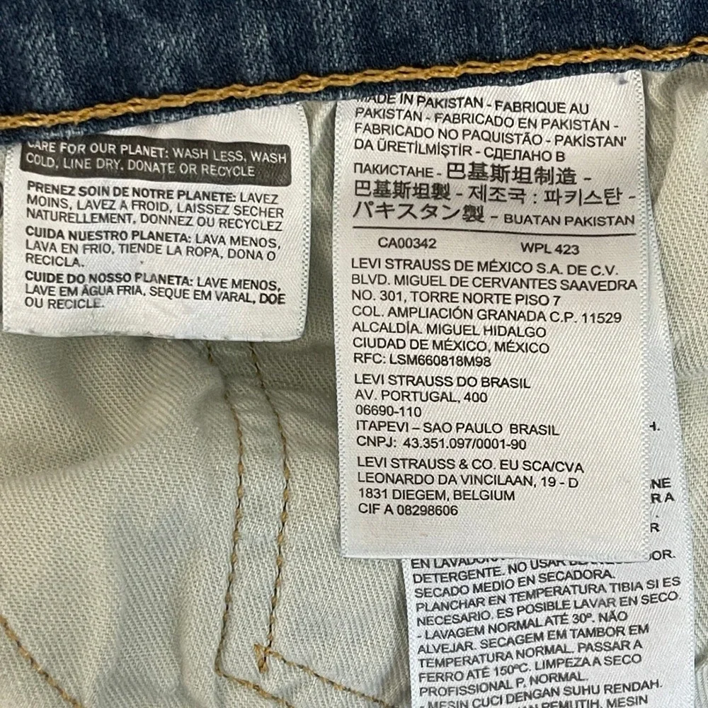 Levis 514 Straight Fit Mens 40x30 Medium Wash Denim Blue Jeans Stretch‎ Zip